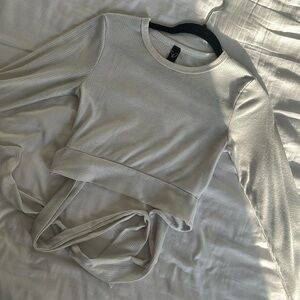 White Long Sleeve Top